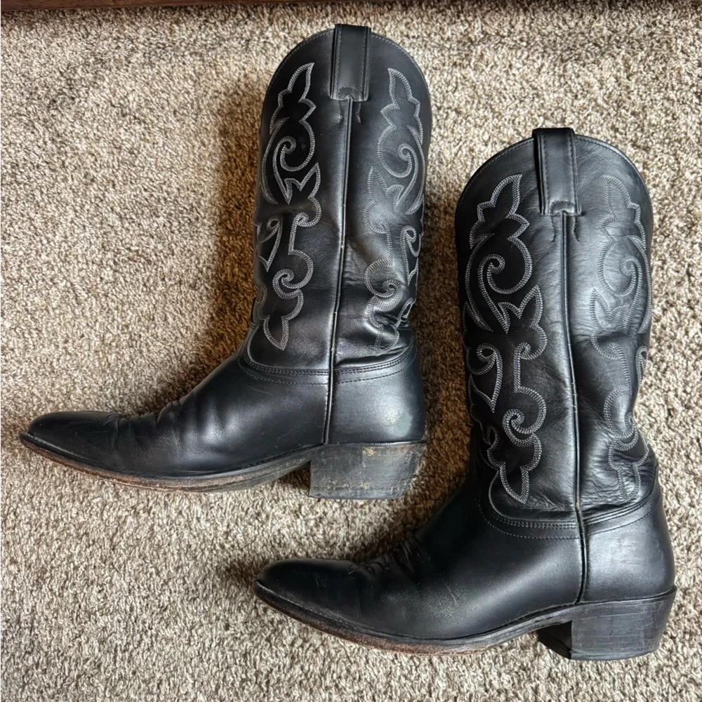 JUSTIN MEN'S LONDON CALFSKIN WESTERN BOOTS - ROUND TOE